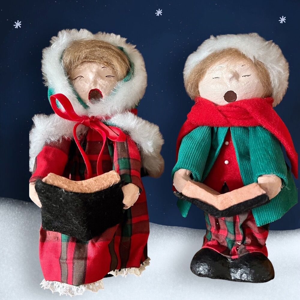 1970s Christmas Carolers by Charupado Christmas Creations California